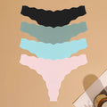 Scallop Seamless Thong — 4 Pack