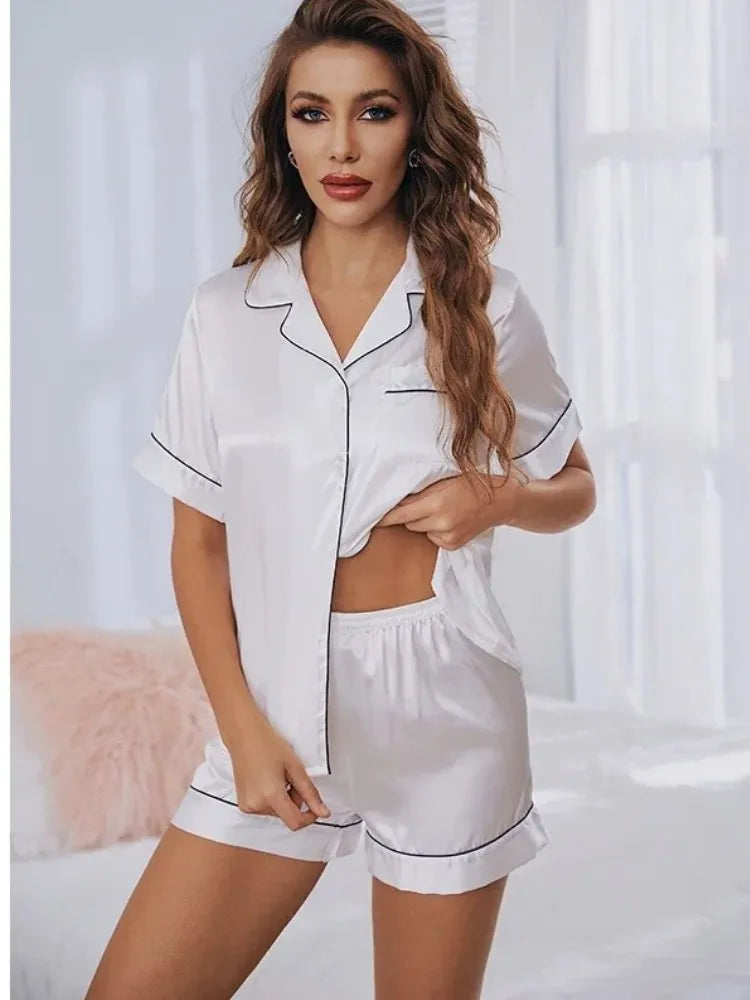 Amalfi Satin Pajama Set