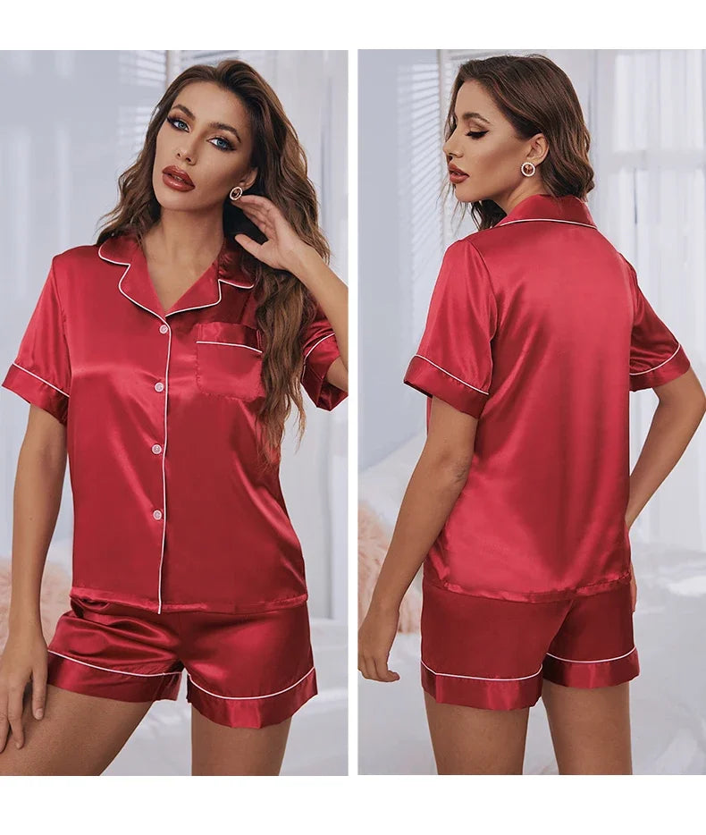 Amalfi Satin Pajama Set